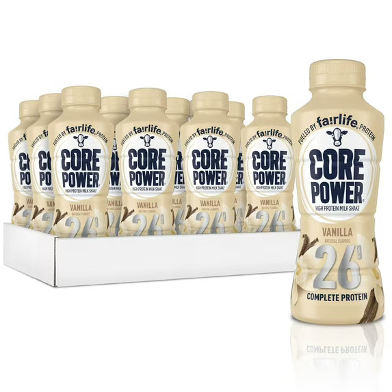 Fairlife Core Power Vanilla Protein Shake 26g – 12 Pack (14 fl oz Bottles)