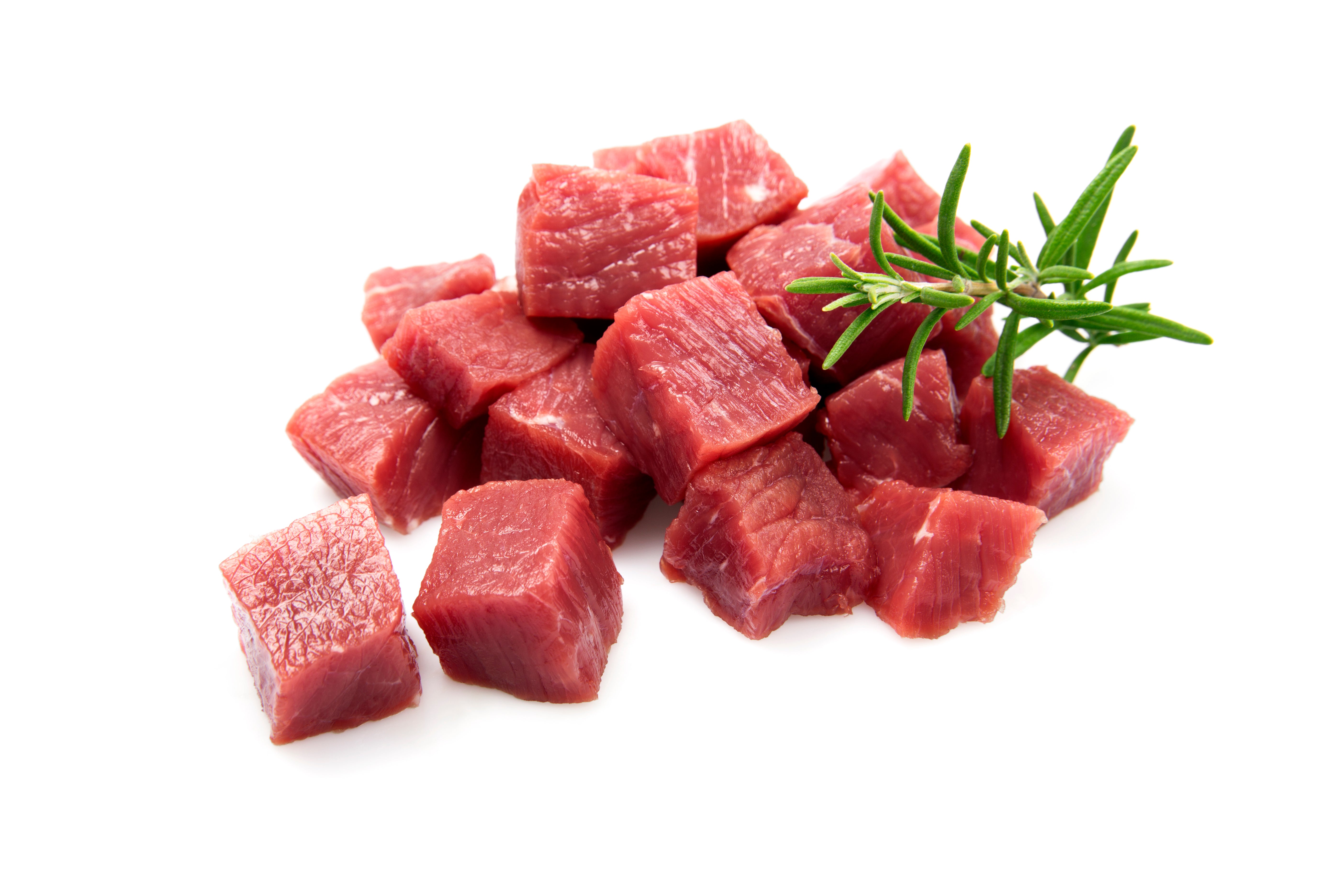 Frozen Beef Diced Cubes - 1lb