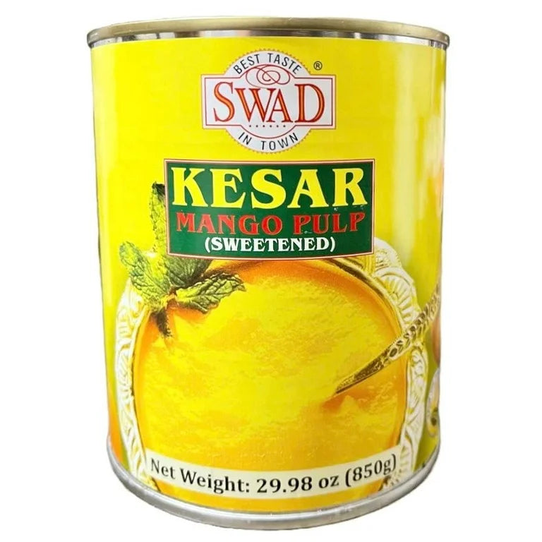 Swad Kesar Mango Pulp (Sweetened) 850g