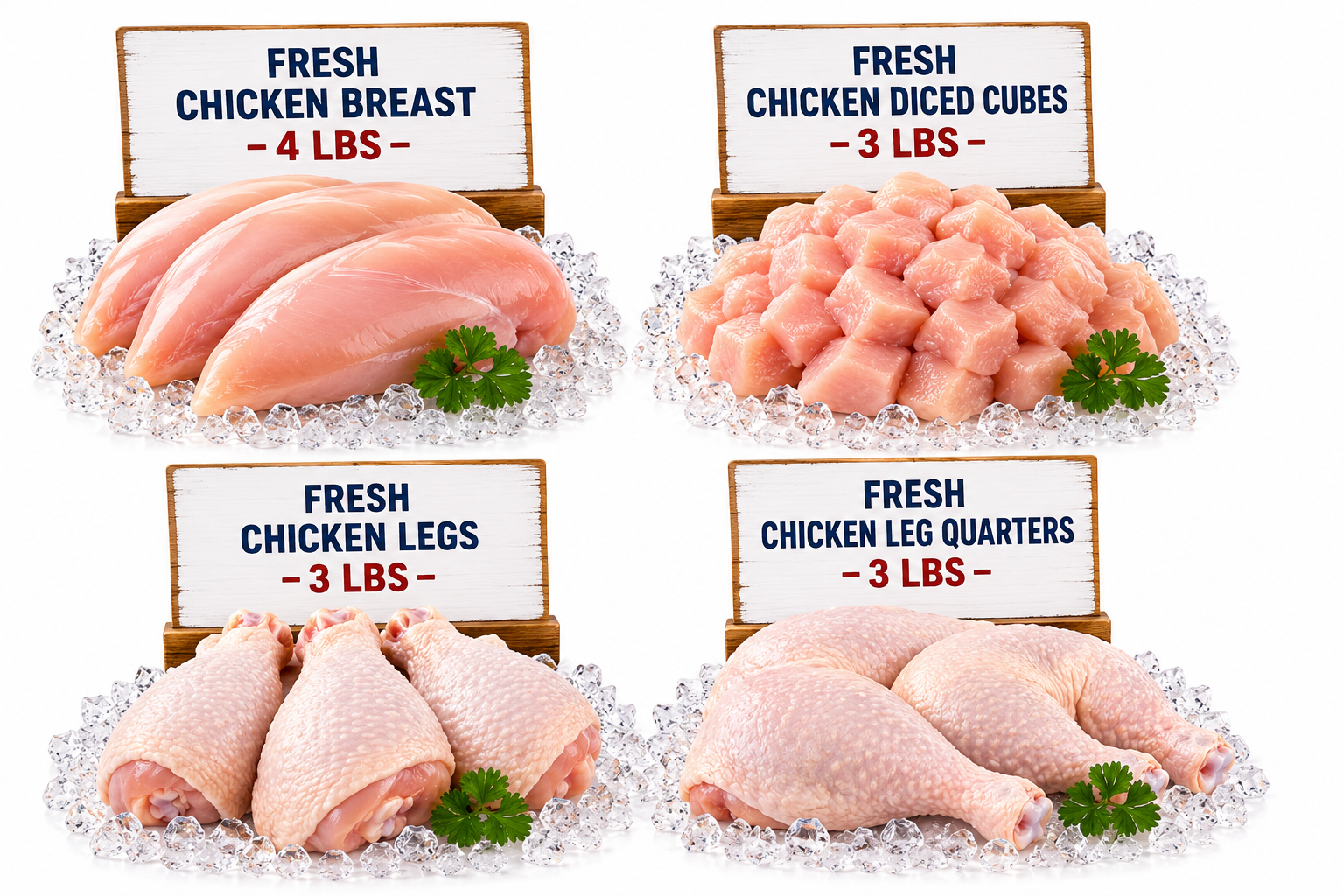 Chicken Only BundleBox – 13 lbs | Pure Halal Chicken, Nothing Else