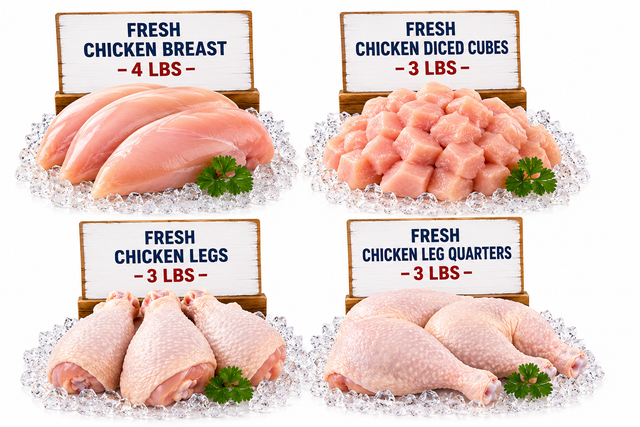 Chicken Only BundleBox – 13 lbs | Pure Halal Chicken, Nothing Else