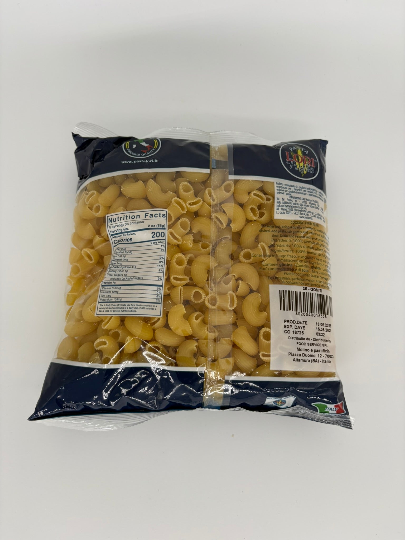 Pasta Lori Puglia Pasta Di Semola Di Grano Duro