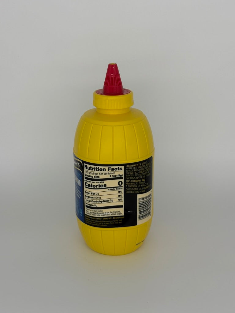 Plochman's Orginal Mild Yellow Mustard