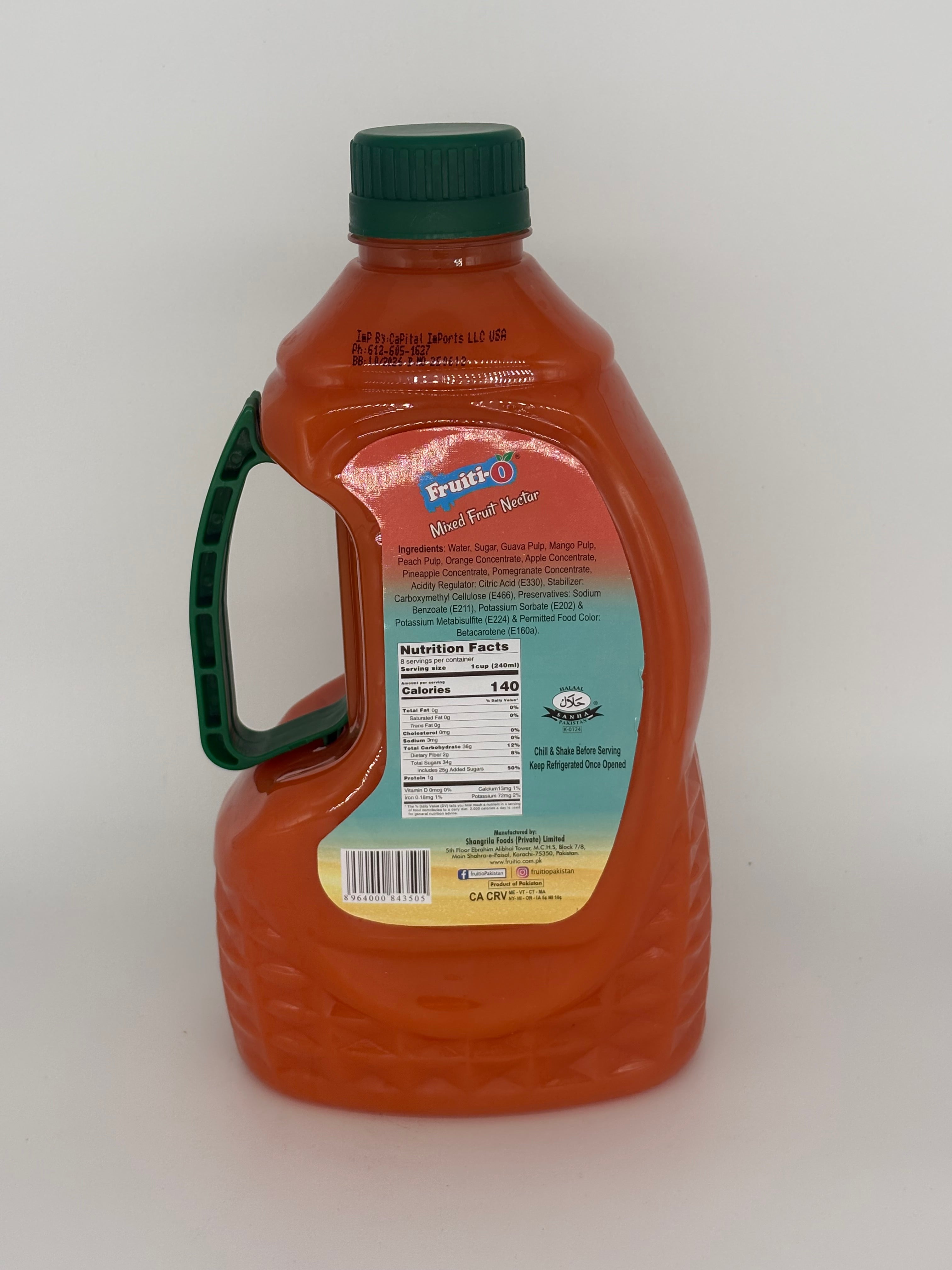 Fruiti O Mixed Fruit Nectar (2.1 L Jug)