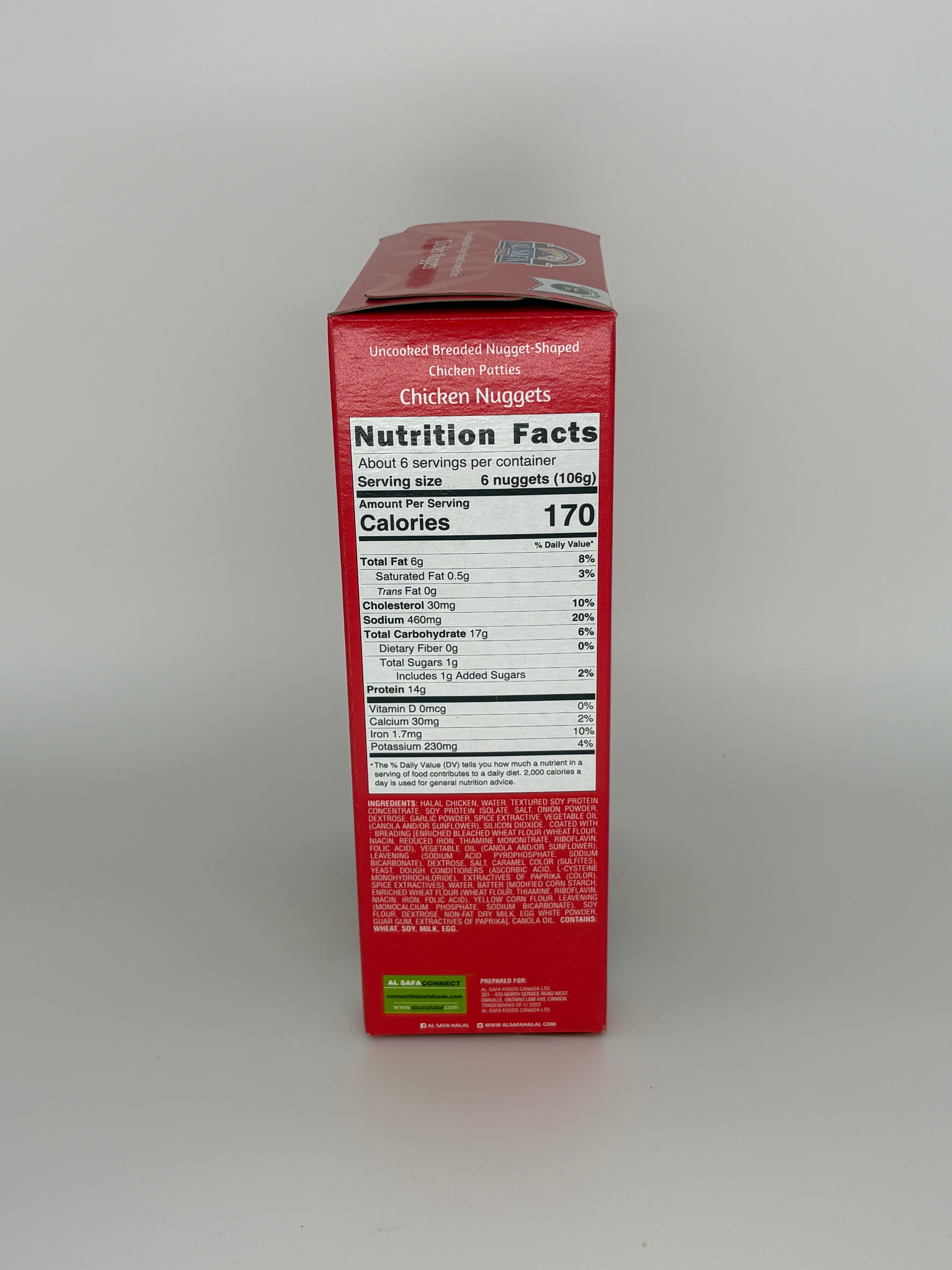 Uncooked Breaded Chicken Nuggets