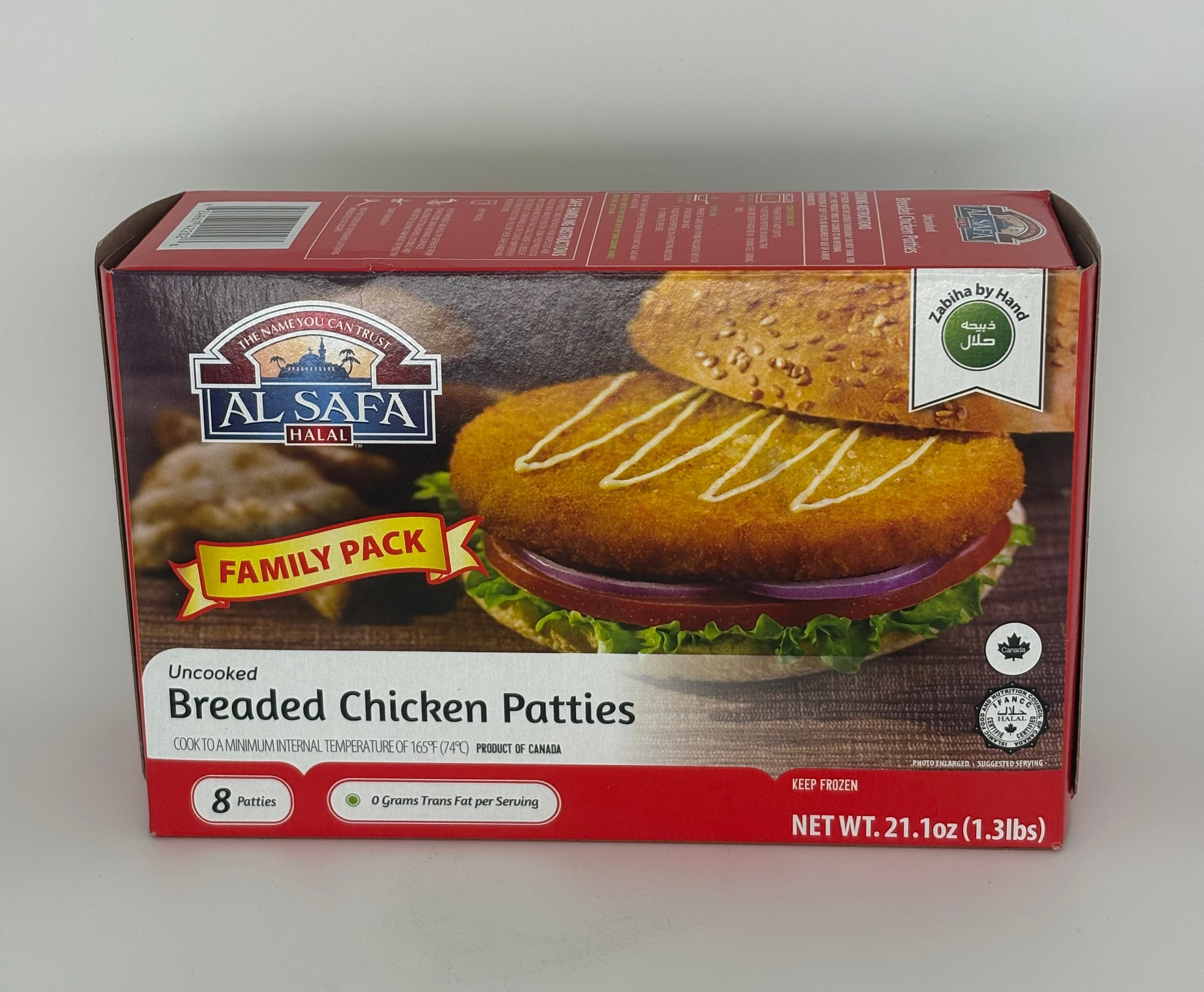 Uncooked Breaded Chicken Patties