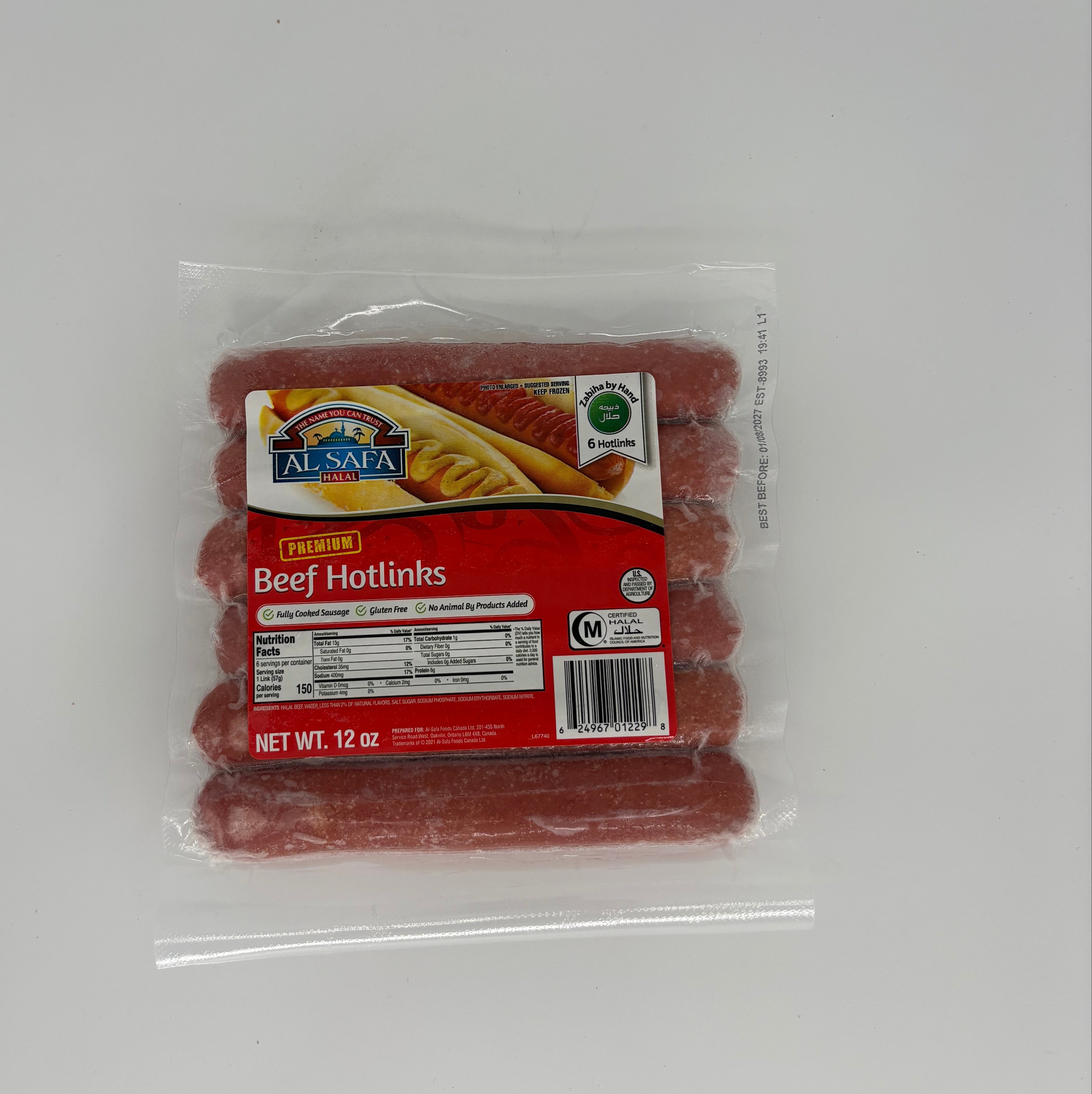 Premium Beef Hotlinks (6 Hotlinks)