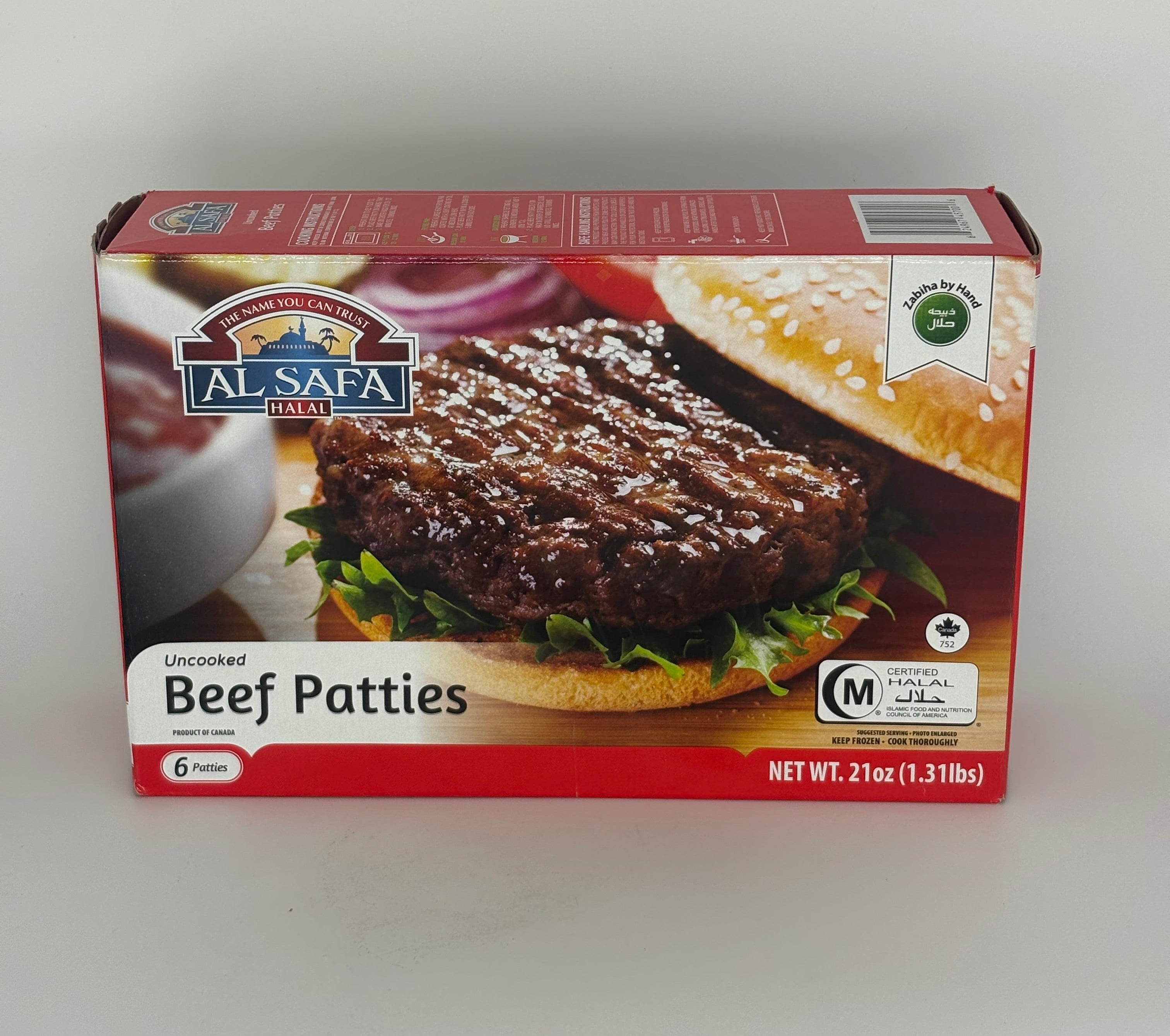 Uncooked Beef Patties (6 Patties)