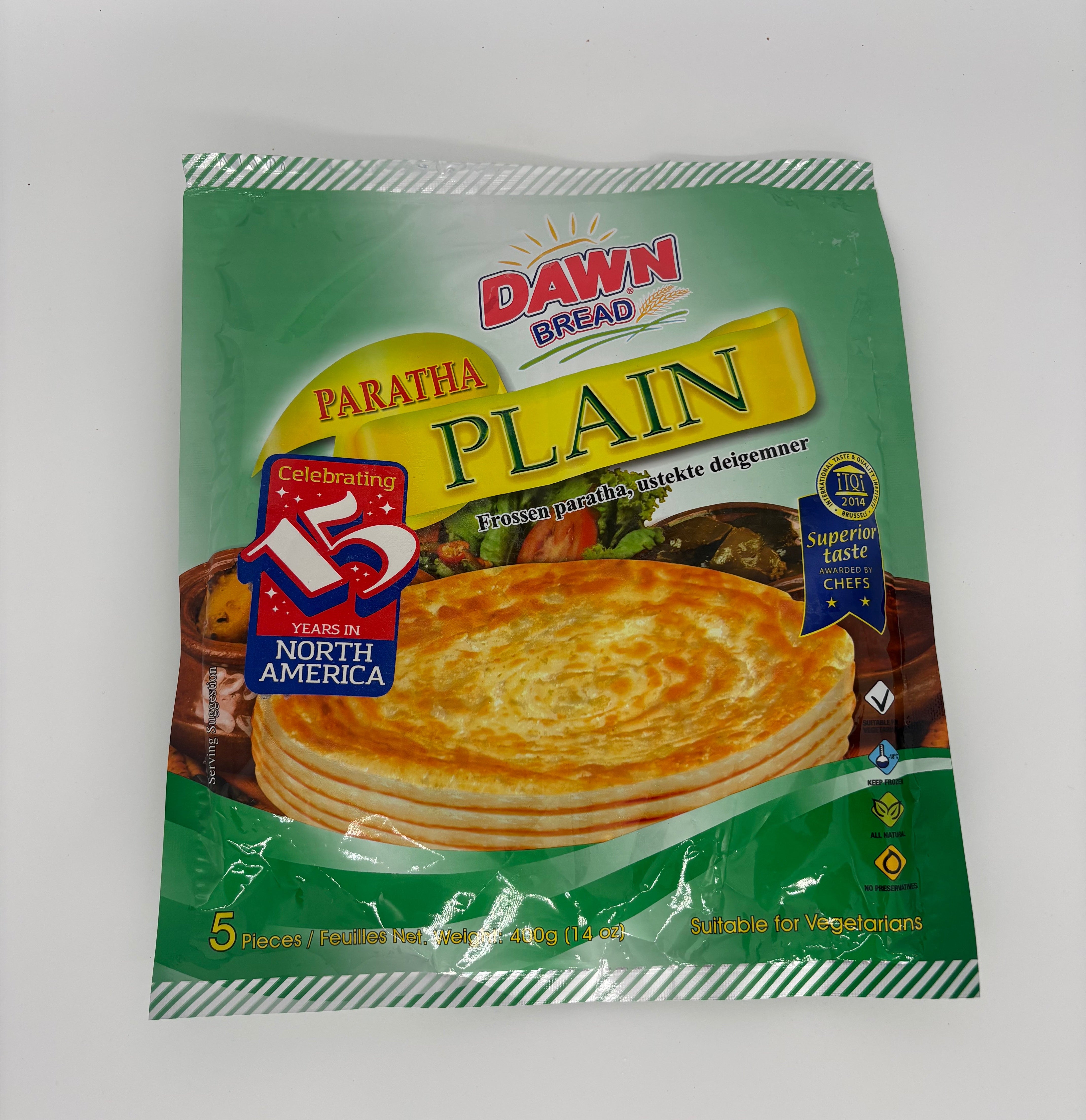 Plain Paratha (5 pieces)