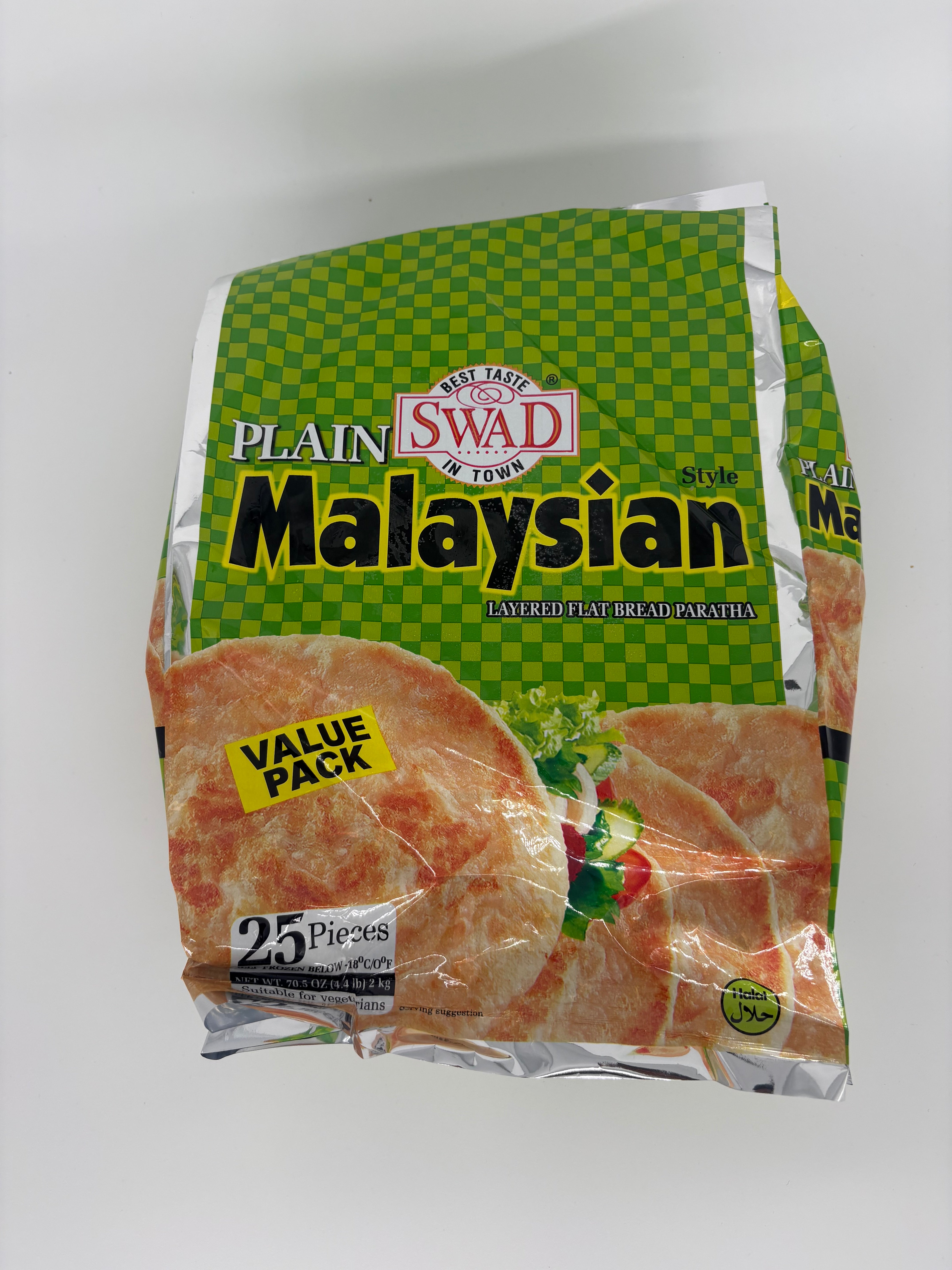 Plain Malaysian Layered Flat Bread Paratha (25 pc)