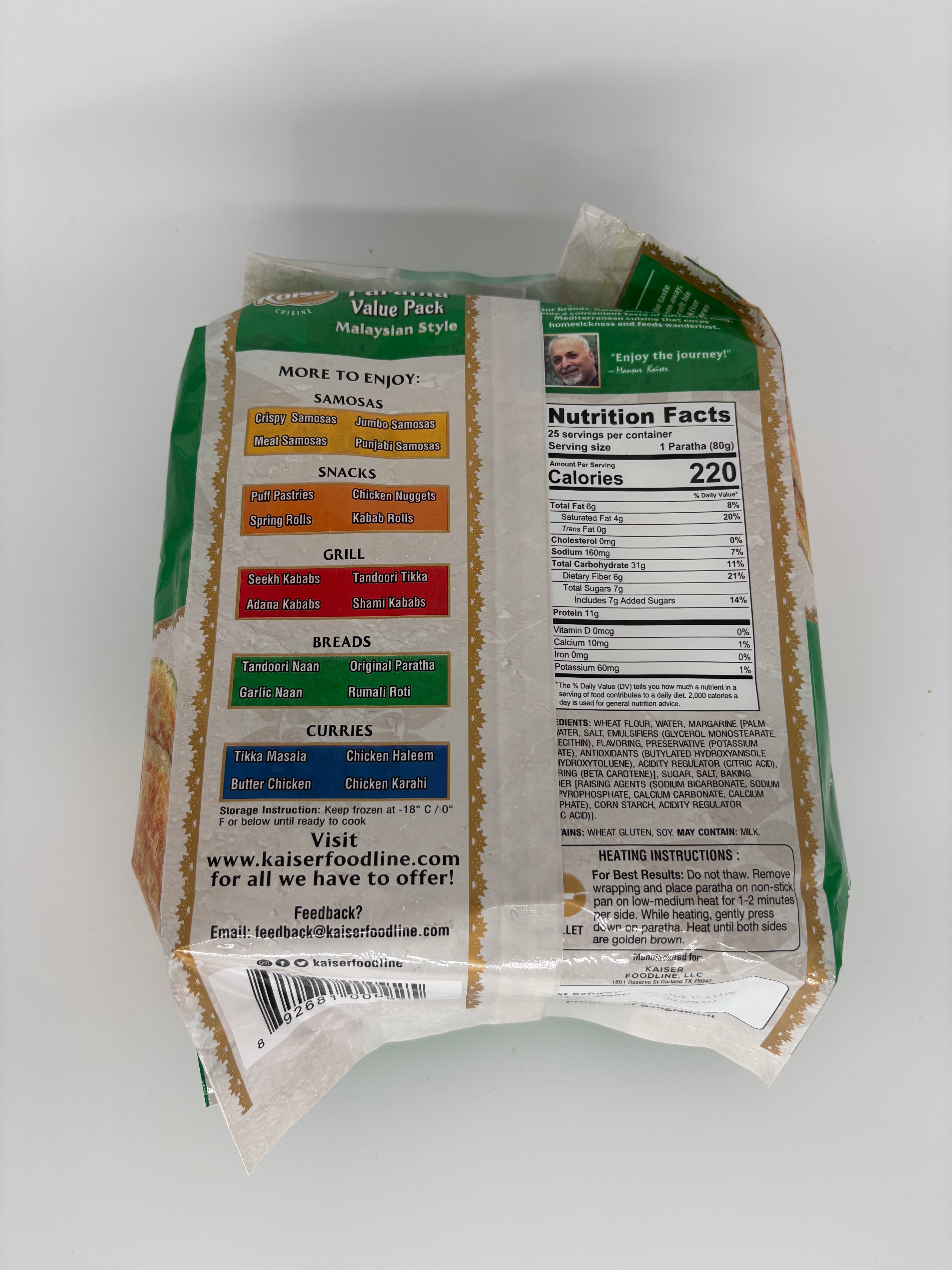 Plain Paratha Value Pack Malaysian Style